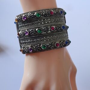 Vintage Afgan Kuchi Bracelet - Sturdy Tribal Jewelry